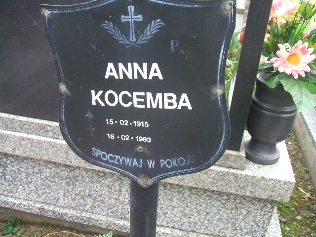 Anna Kocemba 1915 Kęty Gmina - Grobonet - Wyszukiwarka osób pochowanych