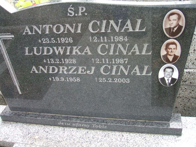 Antoni Cinal 1926 Kęty Gmina - Grobonet - Wyszukiwarka osób pochowanych
