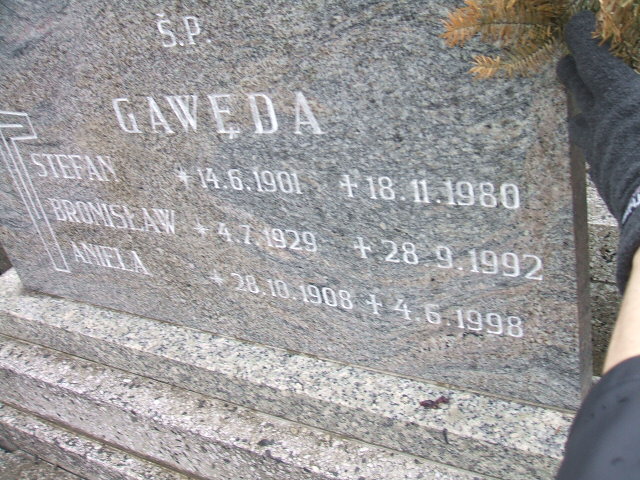Bronisław Gawęda 1929 Kęty Gmina - Grobonet - Wyszukiwarka osób pochowanych