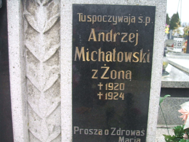 Agnieszka Michałowska 1894 Kęty Gmina - Grobonet - Wyszukiwarka osób pochowanych