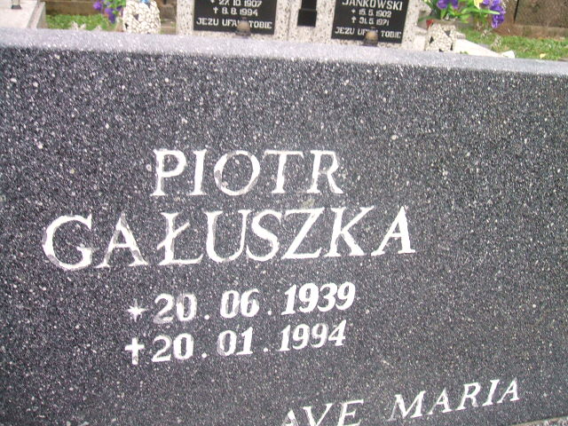 Piotr Gałuszka 1939 Kęty Gmina - Grobonet - Wyszukiwarka osób pochowanych