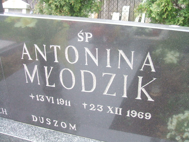 Antonina Młodzik 1911 Kęty Gmina - Grobonet - Wyszukiwarka osób pochowanych