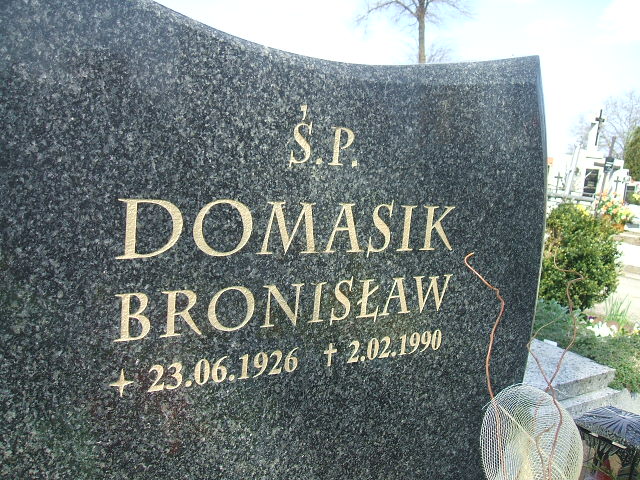 Stanisława Domasik 1931 Kęty Gmina - Grobonet - Wyszukiwarka osób pochowanych