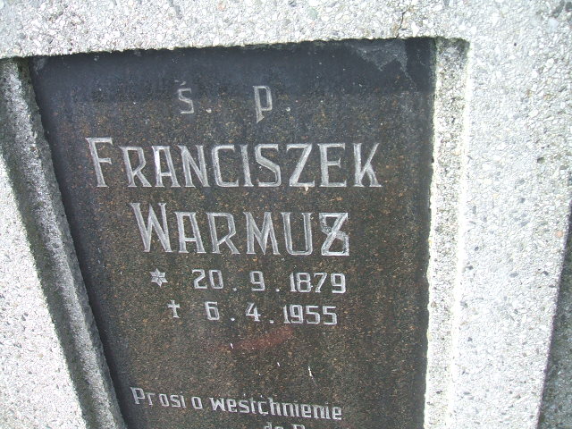 Franciszek Warmuz 1879 Kęty Gmina - Grobonet - Wyszukiwarka osób pochowanych