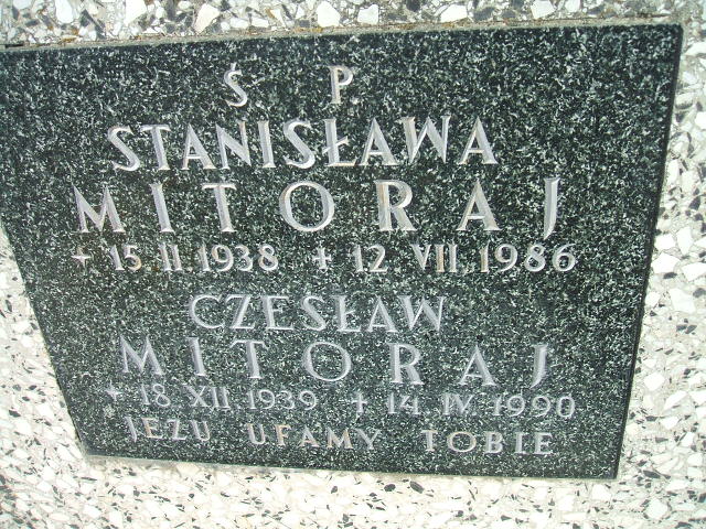 Czesław Mitoraj 1939 Kęty Gmina - Grobonet - Wyszukiwarka osób pochowanych