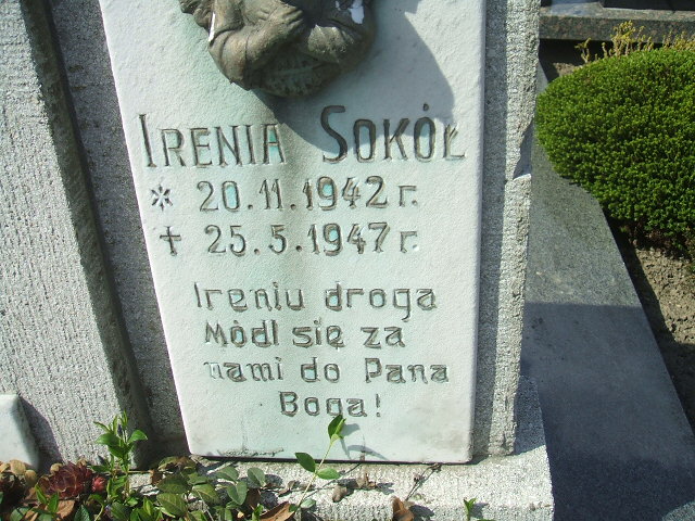 Irena Sokół 1942 Kęty Gmina - Grobonet - Wyszukiwarka osób pochowanych