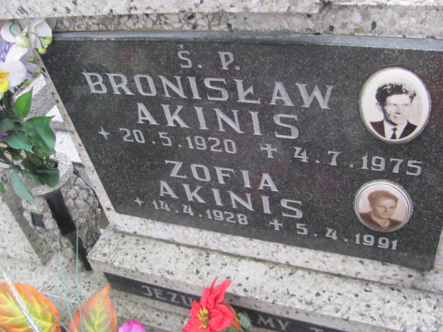 Zofia Akinis 1928 Kęty Gmina - Grobonet - Wyszukiwarka osób pochowanych