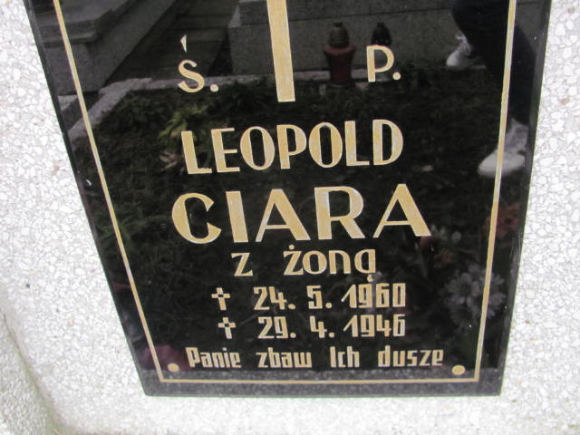 Leopold Ciara 1897 Kęty Gmina - Grobonet - Wyszukiwarka osób pochowanych