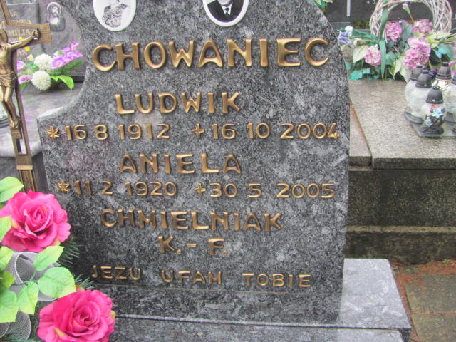Ludwik Chowaniec 1912 Kęty Gmina - Grobonet - Wyszukiwarka osób pochowanych