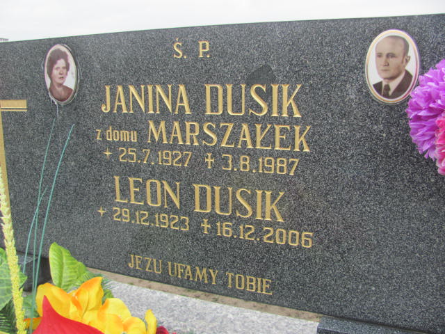 Leon Dusik 1923 Kęty Gmina - Grobonet - Wyszukiwarka osób pochowanych