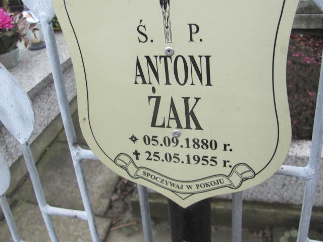 Antoni Żak 1880 Kęty Gmina - Grobonet - Wyszukiwarka osób pochowanych