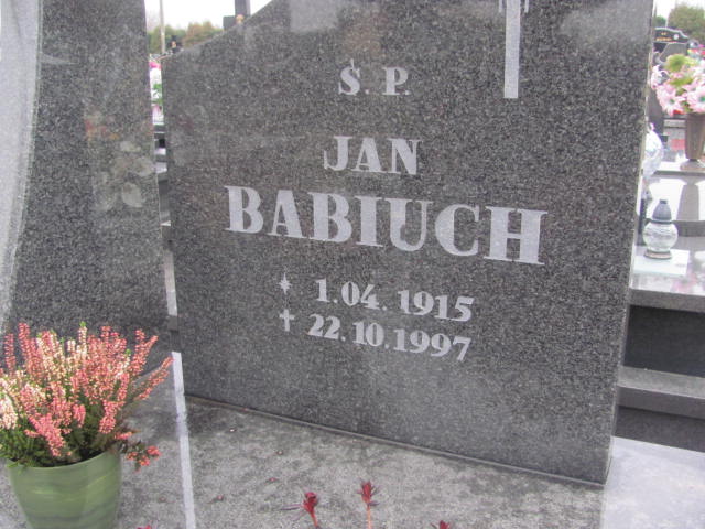 Jan Babiuch 1915 Kęty Gmina - Grobonet - Wyszukiwarka osób pochowanych