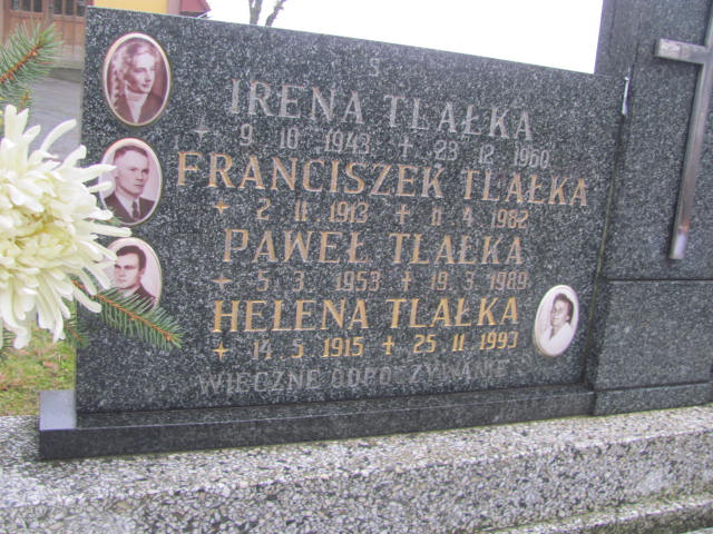 Irena Tlałka 1943 Kęty Gmina - Grobonet - Wyszukiwarka osób pochowanych