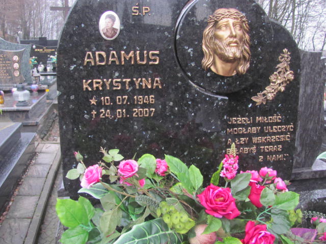 Krystyna Adamus 1946 Kęty Gmina - Grobonet - Wyszukiwarka osób pochowanych