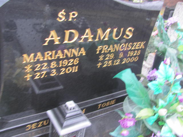Franciszek Adamus 1928 Kęty Gmina - Grobonet - Wyszukiwarka osób pochowanych